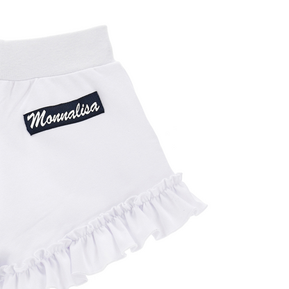 MONNALISA - Shorts mit Rüschen und Strasssteinen