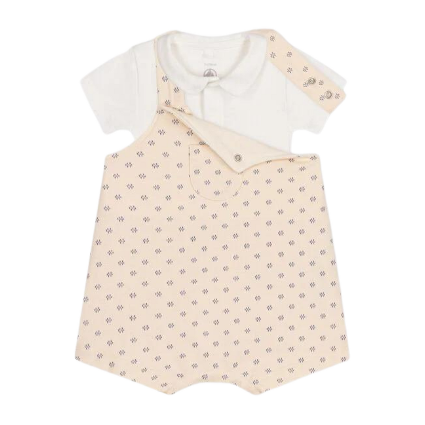 Petit Bateau - 2-teiliges Set aus Latzhose und Body