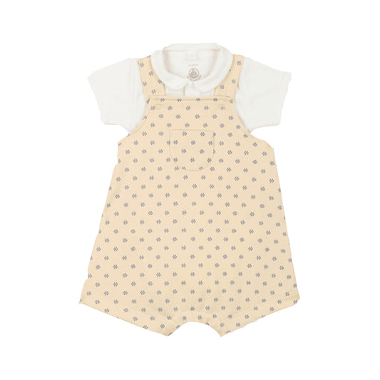 Petit Bateau - 2-teiliges Set aus Latzhose und Body