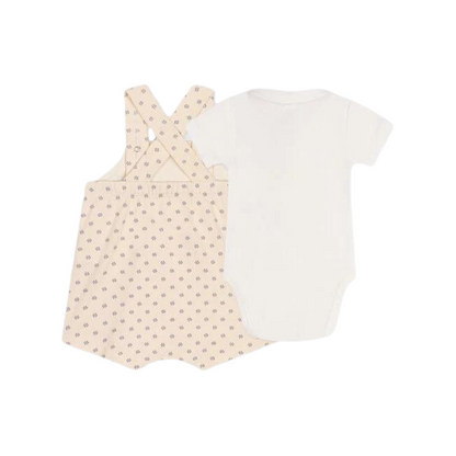 Petit Bateau - 2-teiliges Set aus Latzhose und Body