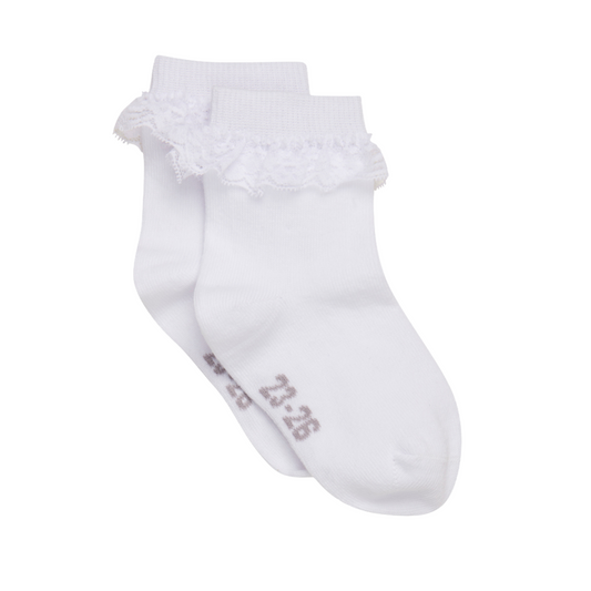Minymo - Socken mit Spitzenrüschen