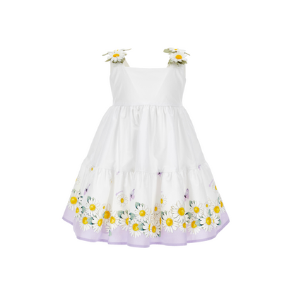 MONNALISA - Capri-Kleid mit Gänseblümchen-Print