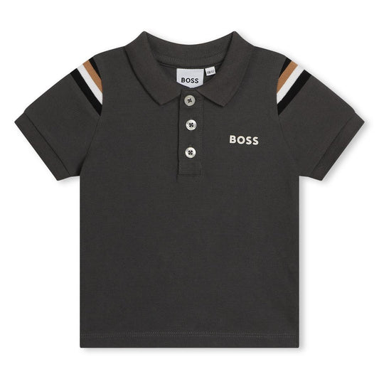 Hugo Boss - Poloshirt mit Schulterstreifen