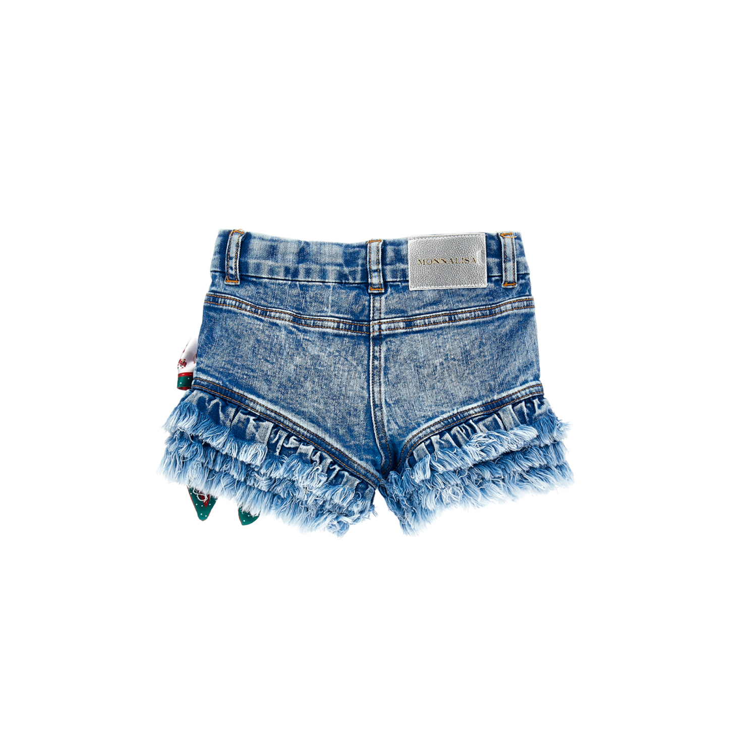 MONNALISA - Jeansshorts mit Schliefenapplikationen