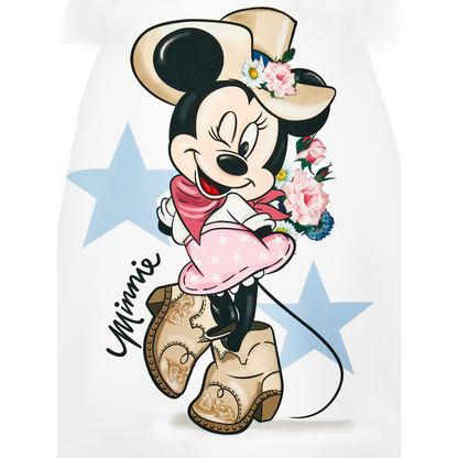 MONNALISA - Kreppkleid mit Minnie Mouse-Print