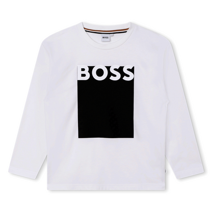 Hugo Boss - Langarmshirt mit Logodruck