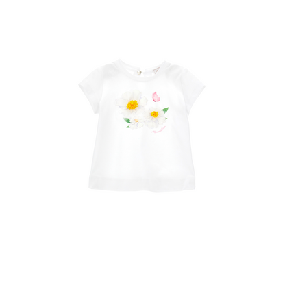 MONNALISA - T-Shirt mit 3D-Blumenprint