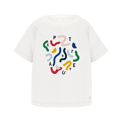 Petit Bateau - T-Shirt mit buntem Print