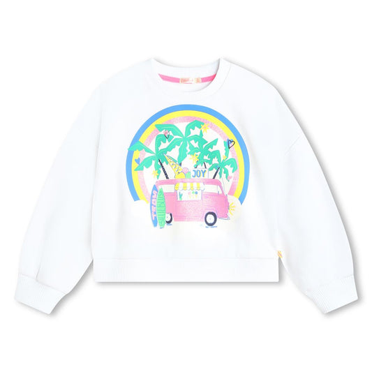 Billieblush - Sweatshirt mit Palmendruck